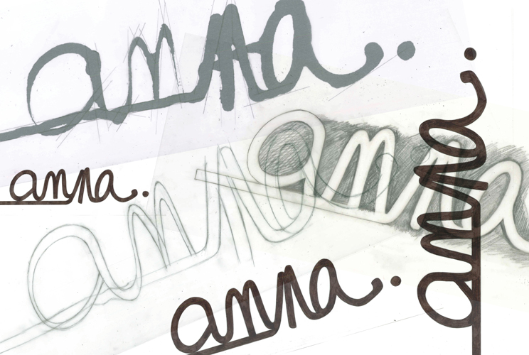 ANNA : dessin typographique 